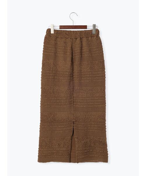 Te chichi TERRASSE（テチチテラス）の「シャーリングナロースカート（スカート・レディース・ブラック/ブラウン/オフホワイト・F）」の22枚目の写真