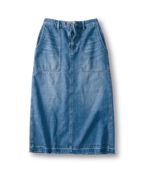 and myera(アンド マイラ)の「and myera 台形のデニムスカート(デニムスカート・レディース・ブルー・MEDIUM/LARGE/X-LARGE/SMALL)」の15枚目の写真