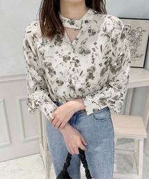 ボウタイ取り外しブラウス