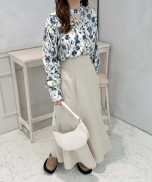 raffime（ラフィミー）の「ボウタイ取り外しブラウス（シャツ/ブラウス・レディース・ブラック/ブルー・フリー）」の7枚目の写真