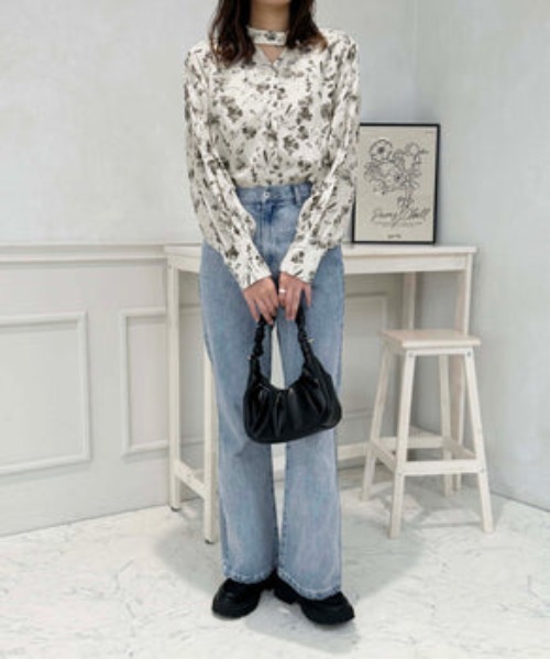 raffime（ラフィミー）の「ボウタイ取り外しブラウス（シャツ/ブラウス・レディース・ブラック/ブルー・フリー）」の13枚目の写真