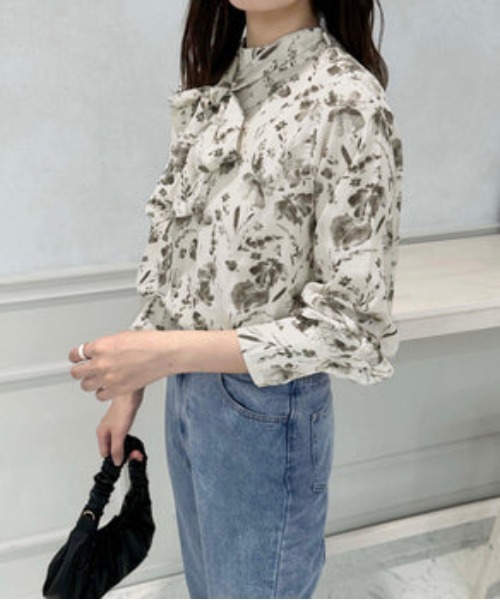 raffime（ラフィミー）の「ボウタイ取り外しブラウス（シャツ/ブラウス・レディース・ブラック/ブルー・フリー）」の15枚目の写真