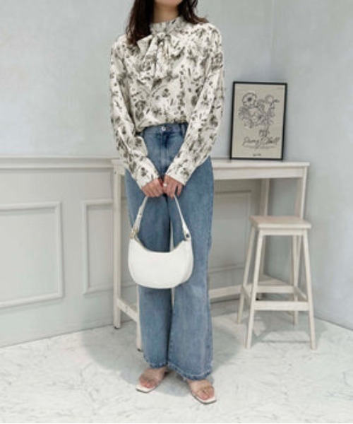 raffime（ラフィミー）の「ボウタイ取り外しブラウス（シャツ/ブラウス・レディース・ブラック/ブルー・フリー）」の17枚目の写真