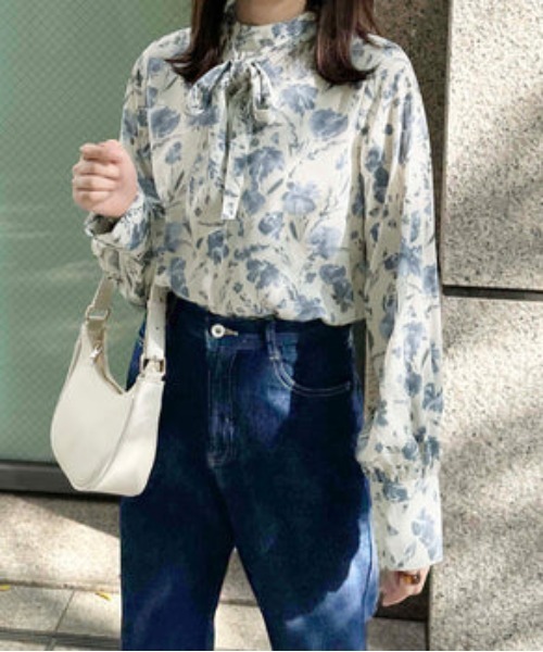 raffime（ラフィミー）の「ボウタイ取り外しブラウス（シャツ/ブラウス・レディース・ブラック/ブルー・フリー）」の19枚目の写真