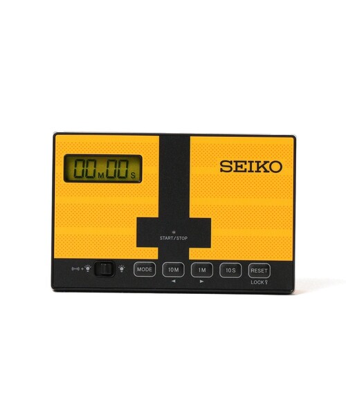 SEIKO(セイコー)の「【ビームスの百名品】SEIKO / SPORTS TIMER CLOCK TOUCH PLATE 競泳 ミニスポーツタイマー(掛け時計・メンズ・イエロー・ONE SIZE)」の4枚目の写真