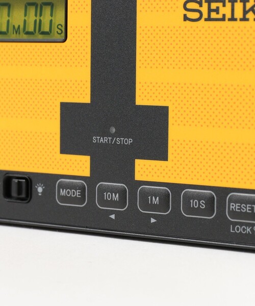 SEIKO(セイコー)の「【ビームスの百名品】SEIKO / SPORTS TIMER CLOCK TOUCH PLATE 競泳 ミニスポーツタイマー(掛け時計・メンズ・イエロー・ONE SIZE)」の7枚目の写真