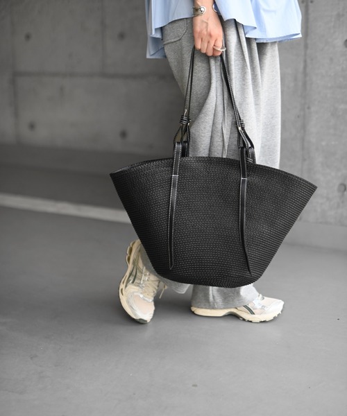 Marient(マリエント)の「カゴトートBAG(かごバッグ・レディース・ベージュ/ブラック・FREE)」の18枚目の写真