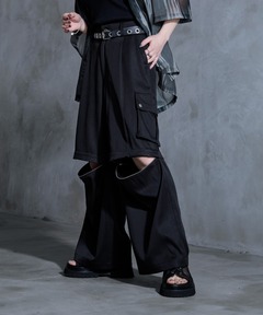 CS】two tuck nylon cargo trousers / 【シーエス】ツータックナイロン
