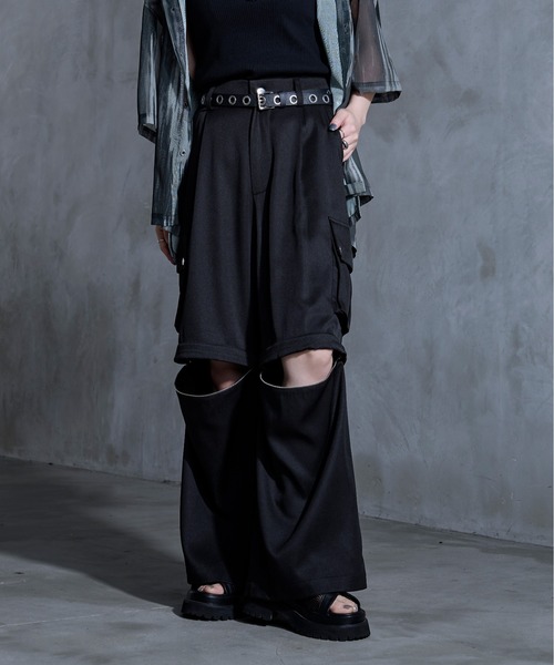 Ellno Loset（エルノロゼット）の「2WAYジップカーゴパンツ（カーゴパンツ・メンズ・ブラック/ブルーグリーン・LARGE/MEDIUM/SMALL/X-SMALL）」の14枚目の写真