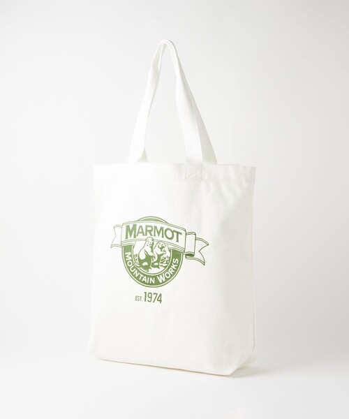 MARMOT（マーモット）の「【別注】＜Marmot＞GLR ロゴ キャンバス トートバッグ（トートバッグ・メンズ・ホワイト/ダークブラウン/ブラック・FREE）」の7枚目の写真