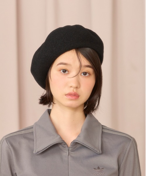 kaorinomori（カオリノモリ）の「kaorinomori オークベレー アリス / カオリノモリ（ハンチング/ベレー帽・レディース・ホワイト/グレー/ブラック/ライトブルー/ピンク・M/57.5cm）」の10枚目の写真