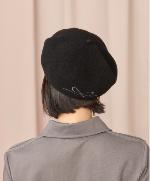 kaorinomori（カオリノモリ）の「kaorinomori オークベレー アリス / カオリノモリ（ハンチング/ベレー帽・レディース・ホワイト/グレー/ブラック/ライトブルー/ピンク・M/57.5cm）」の12枚目の写真