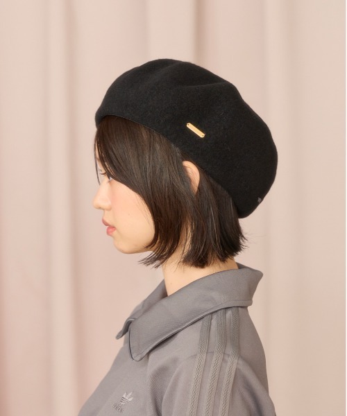 kaorinomori（カオリノモリ）の「kaorinomori オークベレー アリス / カオリノモリ（ハンチング/ベレー帽・レディース・ホワイト/グレー/ブラック/ライトブルー/ピンク・M/57.5cm）」の11枚目の写真