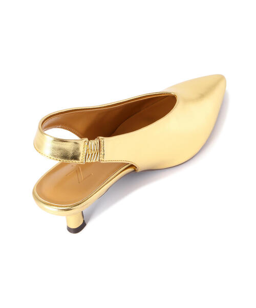 N.（N. Natural Beauty Basic）（エヌエヌナチュラルビューティーベーシック）の「◆ポインテッドバックストラップパンプス（パンプス・レディース・ゴールド/ブラック・22.5/23.5/24.5）」の13枚目の写真