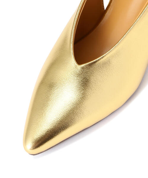 N.（N. Natural Beauty Basic）（エヌエヌナチュラルビューティーベーシック）の「◆ポインテッドバックストラップパンプス（パンプス・レディース・ゴールド/ブラック・22.5/23.5/24.5）」の14枚目の写真