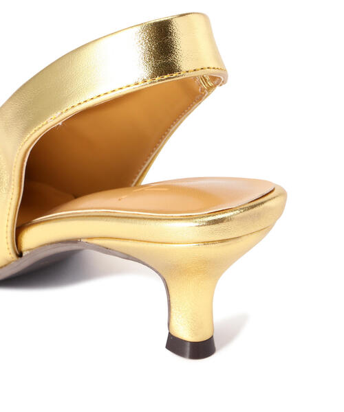 N.（N. Natural Beauty Basic）（エヌエヌナチュラルビューティーベーシック）の「◆ポインテッドバックストラップパンプス（パンプス・レディース・ゴールド/ブラック・22.5/23.5/24.5）」の20枚目の写真