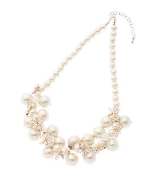 【セール】【ボリュームパール調／華やか】ショートネックレス（ネックレス）｜Sunauna（スーナウーナ） 5,005円