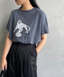 AMERICANA | [Americana/アメリカーナ] ベルギーリネン天竺 アニマルプリントTシャツ(Tシャツ/カットソー)