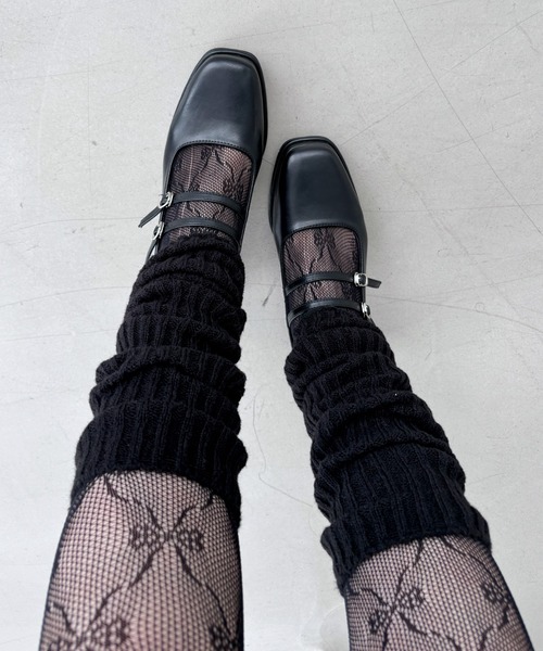 Heather（ヘザー）の「ボリュームレッグウォーマー　144133（レッグウォーマー・レディース・ブラック/ホワイト・ONE SIZE）」の10枚目の写真