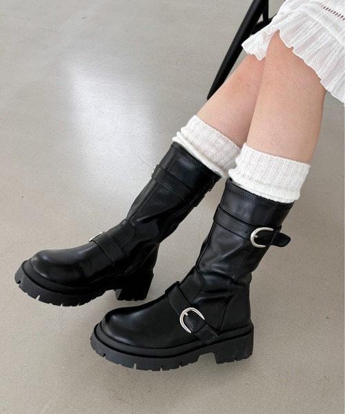 Heather（ヘザー）の「ボリュームレッグウォーマー　144133（レッグウォーマー・レディース・ブラック/ホワイト・ONE SIZE）」の14枚目の写真