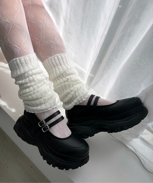 Heather（ヘザー）の「ボリュームレッグウォーマー　144133（レッグウォーマー・レディース・ブラック/ホワイト・ONE SIZE）」の16枚目の写真