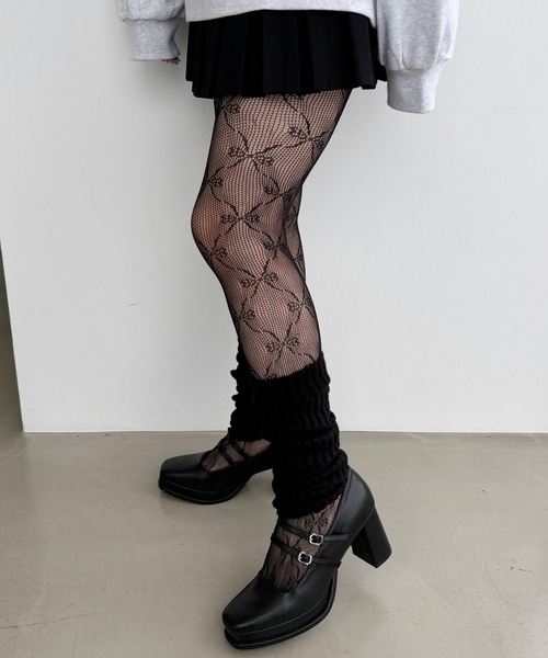 Heather（ヘザー）の「ボリュームレッグウォーマー　144133（レッグウォーマー・レディース・ブラック/ホワイト・ONE SIZE）」の11枚目の写真