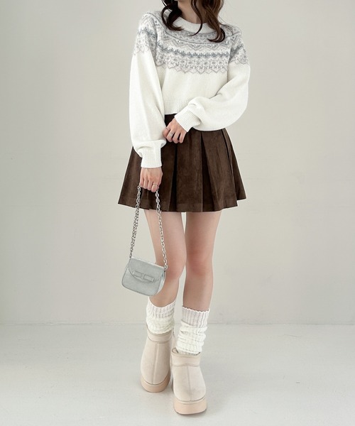 Heather（ヘザー）の「ボリュームレッグウォーマー　144133（レッグウォーマー・レディース・ブラック/ホワイト・ONE SIZE）」の18枚目の写真