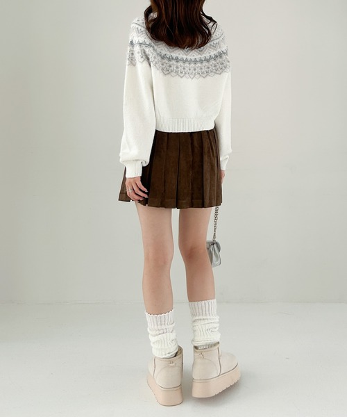 Heather（ヘザー）の「ボリュームレッグウォーマー　144133（レッグウォーマー・レディース・ブラック/ホワイト・ONE SIZE）」の19枚目の写真