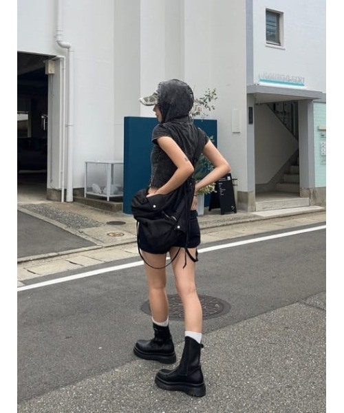 LAGUA GEM（ラグアジェム）の「WASH COMPACT フーディ（Tシャツ/カットソー・レディース・ブラック/ブルー・FREE）」の17枚目の写真