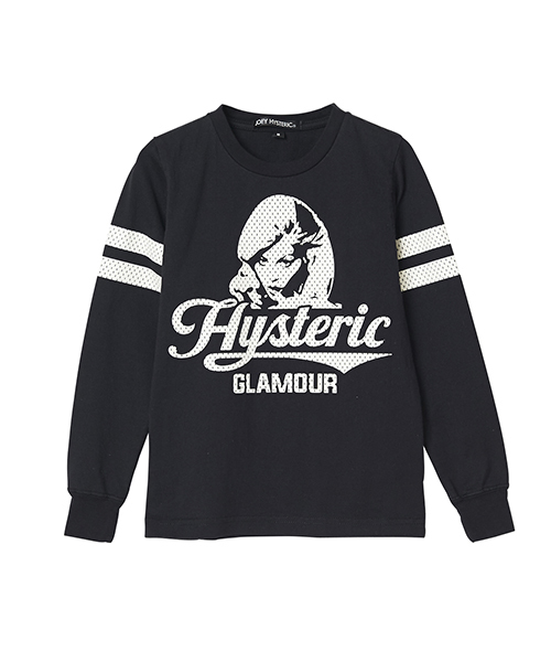 JOEY HYSTERIC（ジョーイヒステリック）の「MESH PT WOMAN pt Tシャツ（Tシャツ/カットソー・キッズ・ブラック/ブルー/レッド・MEDIUM/X-SMALL/SMALL）」の2枚目の写真