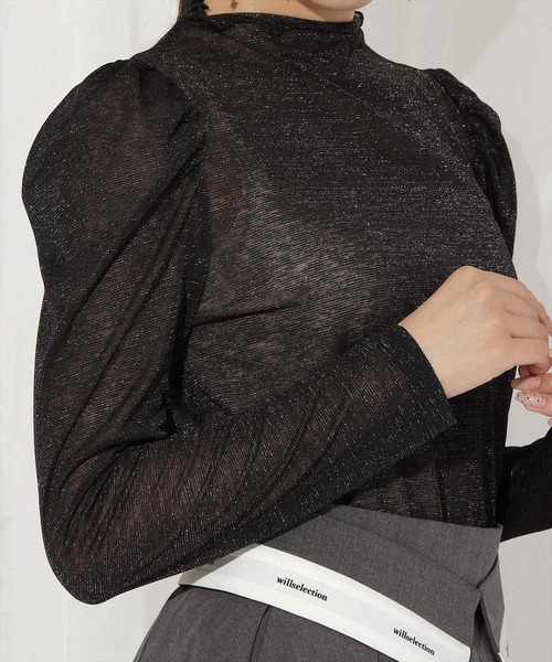 WILLSELECTION（ウィルセレクション）の「ラメシアートップス（その他トップス・レディース・オフホワイト/ラベンダー/ピンク/ブラック・FREE）」の18枚目の写真