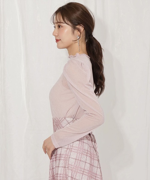 WILLSELECTION（ウィルセレクション）の「ラメシアートップス（その他トップス・レディース・オフホワイト/ラベンダー/ピンク/ブラック・FREE）」の16枚目の写真