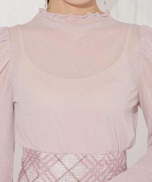 WILLSELECTION（ウィルセレクション）の「ラメシアートップス（その他トップス・レディース・オフホワイト/ラベンダー/ピンク/ブラック・FREE）」の14枚目の写真