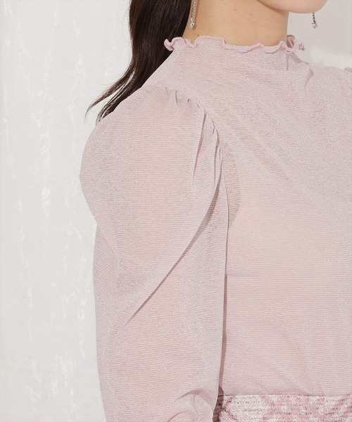 WILLSELECTION（ウィルセレクション）の「ラメシアートップス（その他トップス・レディース・オフホワイト/ラベンダー/ピンク/ブラック・FREE）」の13枚目の写真