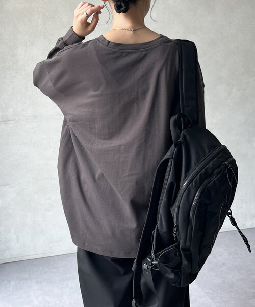 CPCM(シーピーシーエム)の「サガラ刺繍ロングスリーブT(Tシャツ/カットソー・レディース・アイボリー/ネイビー/ホワイト/ブラック・FREE)」の17枚目の写真