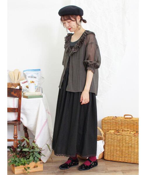 Samansa Mos2（サマンサ モスモス）の「ベロアワンストラップシューズ（ドレスシューズ・レディース・グレー/モカ/ブラック・XL/S/M/L）」の16枚目の写真