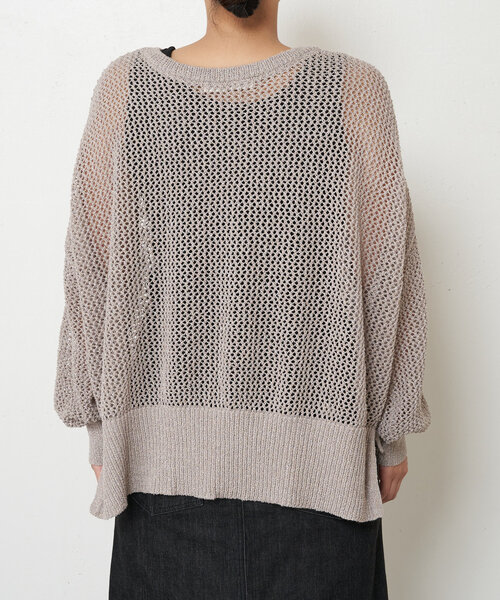 Jena espace merveilleux メッシュニット　グレージュ Jena espace merveilleux（ジェナ エスパスメルヴェイユ）の