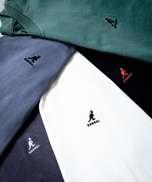 KANGOL(カンゴール)の「【KANGOL/カンゴール】別注コラボオーバーサイズワンポイント刺繍長袖Tシャツ/ロンT(Tシャツ/カットソー・メンズ・ブルー/ブラック/ブルーグリーン/ホワイト/チャコール・M/XL/L)」の22枚目の写真