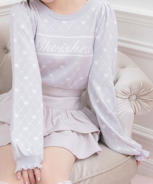 ハニーシナモン 美品 美品 ハニーシナモン サイドベルトセットアップ ピンク トップス