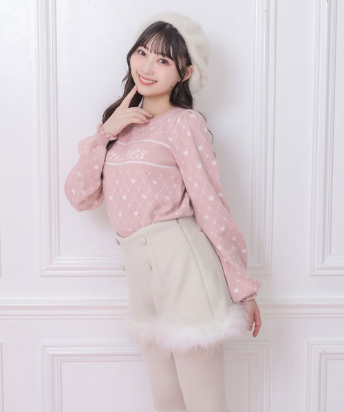 セール】ハートモノグラムロゴニット（ニット/セーター）｜Honey