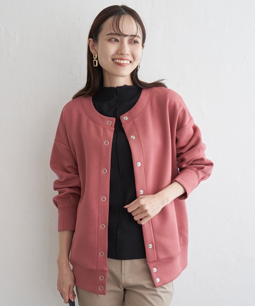 ikka(イッカ)の「【洗濯機で洗える】GOKU楽ダンボールカーディガン(カーディガン/ボレロ・レディース・レッド/ベージュ/ブラック/モカ・M/L/S)」の14枚目の写真