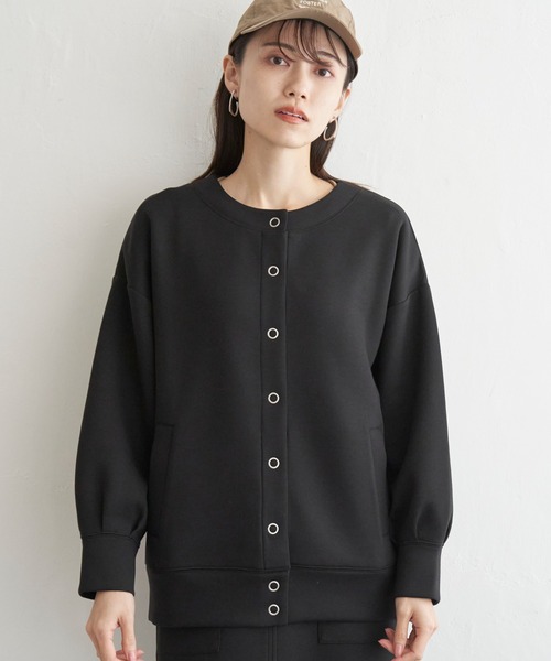 ikka(イッカ)の「【洗濯機で洗える】GOKU楽ダンボールカーディガン(カーディガン/ボレロ・レディース・レッド/ベージュ/ブラック/モカ・M/L/S)」の17枚目の写真