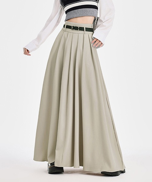新品 プルオンスカート ロング リハーサル stina chacott デラロ スリットロングスカート