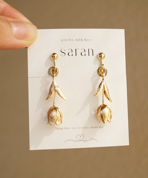 CERCA(チェルカ)の「saran jewelry/キュート フラワー イヤリング(イヤリング・レディース・ゴールド/シルバー・FREE)」の6枚目の写真