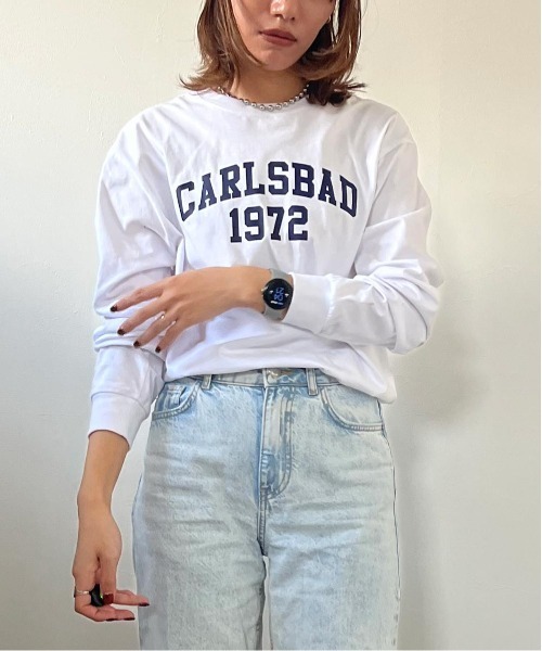 Ocean Pacific(オーシャンパシフィック)の「【OP/オーピー】【限定商品】レディースカレッジロゴロングTシャツ(Tシャツ/カットソー・レディース・ホワイト/チャコールグレー/ベージュ/ヘザーグレー・LARGE/MEDIUM/SMALL/X-LARGE)」の18枚目の写真