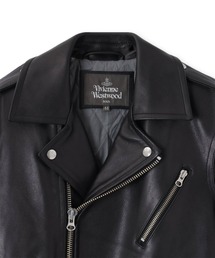Vivienne Westwood ライダースジャケット　オリゾンディ　黒 ヴィヴィアン・ウエストウッド レッドレーベル、“ハート襟”の