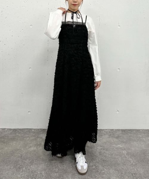 【セール】フリンジＪＱキャミワンピース（ワンピース）｜archives（アルシーヴ） 5,211円