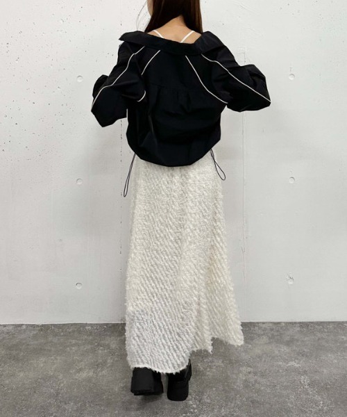 archives(アルシーヴ)の「フリンジJQキャミワンピース(ワンピース・レディース・オフホワイト/ブラック・MEDIUM)」の5枚目の写真