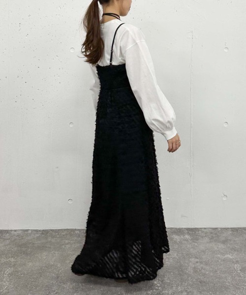 archives(アルシーヴ)の「フリンジJQキャミワンピース(ワンピース・レディース・オフホワイト/ブラック・MEDIUM)」の15枚目の写真