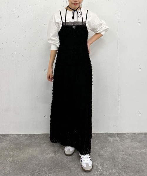 archives(アルシーヴ)の「フリンジJQキャミワンピース(ワンピース・レディース・オフホワイト/ブラック・MEDIUM)」の17枚目の写真